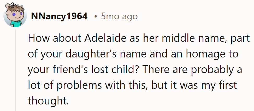 How about using Adelaide as her middle name? A nod to the past without crowning her a royal!