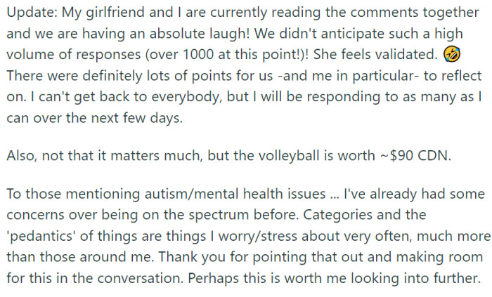 OP posted an update: