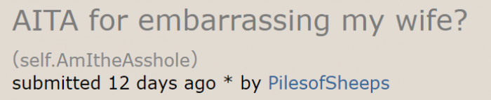 The original poster (OP) wanted to be judged on a situation he encountered.