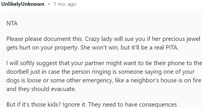 They need to have consequences