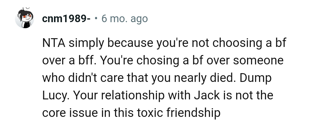 OP's relationship is not the core issue
