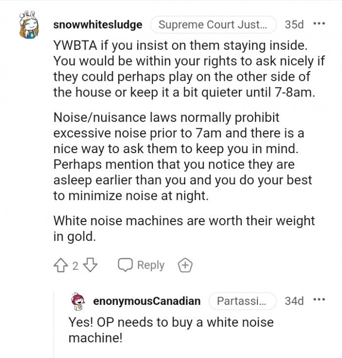 White noise machines are their weight in gold