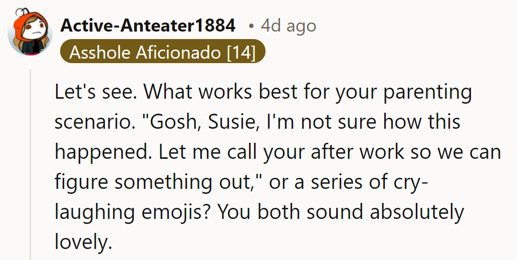 Time to pick: Responsible parenting talk or emoji roulette? Decisions, decisions!