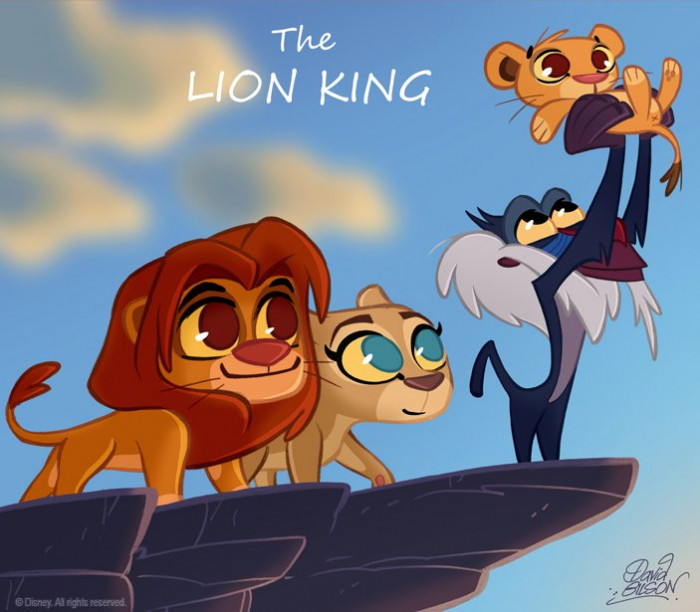 21. The Chibi Style Version of The Lion King