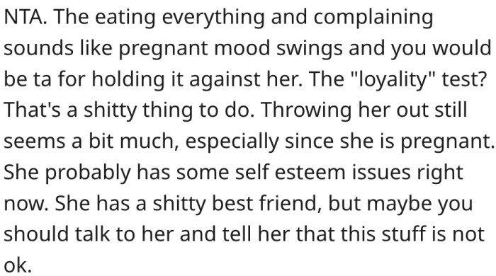 8. Kicking his wife out is an extreme measure.