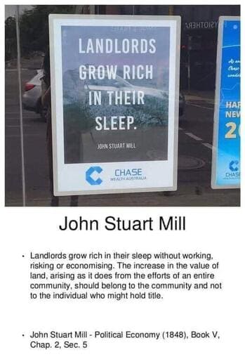 13. Big banks using heavily edited John Stuart Mill Quotes in their advertising.