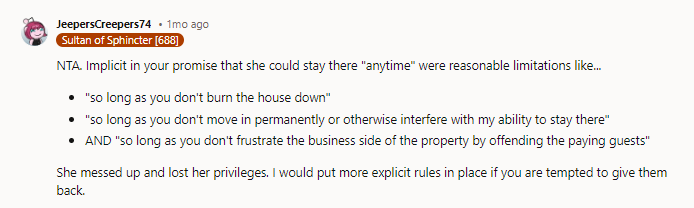 This is why you don't mix family with business. Lines eventually get crossed and liberties taken. NTA, but learn your lesson from now on.