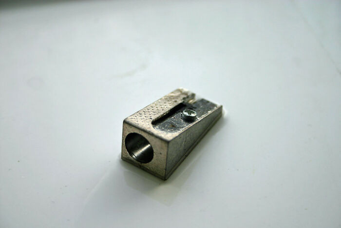 8. “Metal pencil sharpeners (the manual kind, not electric).”