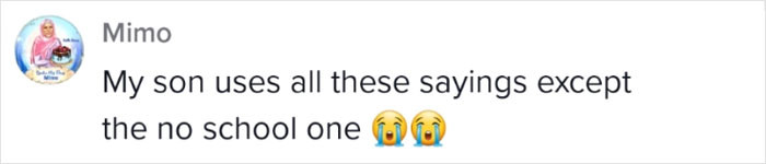 This user's son uses most of the statements