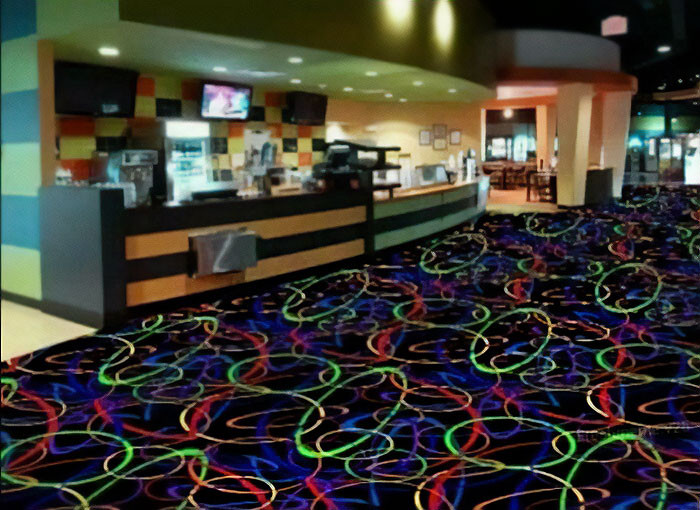 18. The carpeting in movie theaters