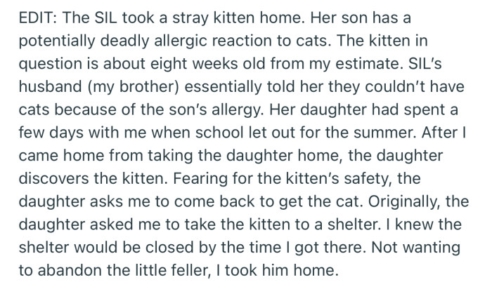 A summary of the incident