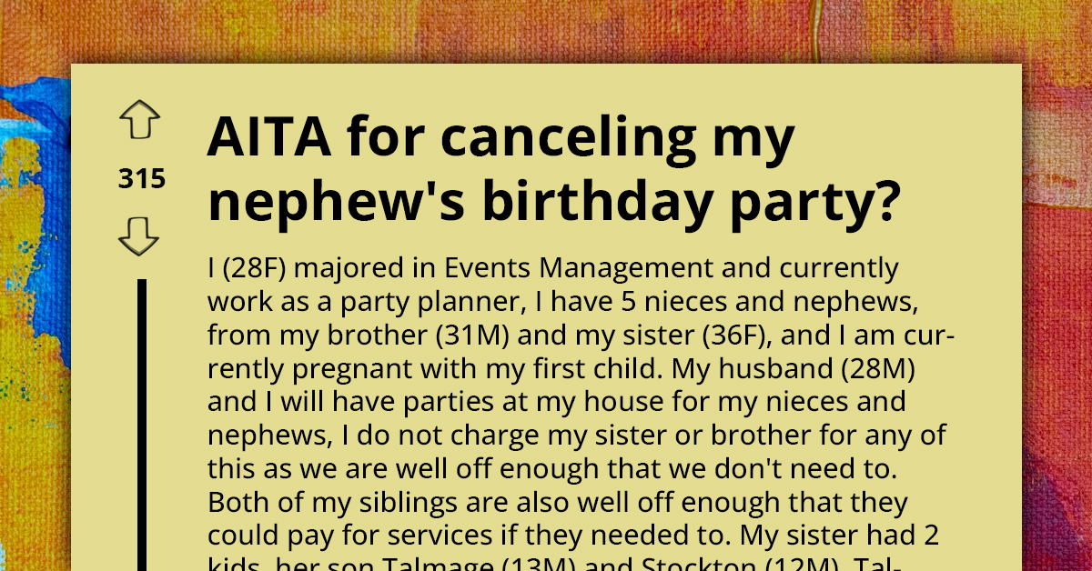 Pregnant Lady Gets Mad At Sister For Not "Punishing" Her Kid For Bullying Classmate, Threatens To Cancel His Birthday Party If He Doesn't Apologize
