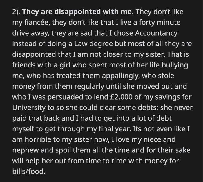 They Didn't Approve of Any of His Life Choices, Including His Choice to Marry His Fiancée