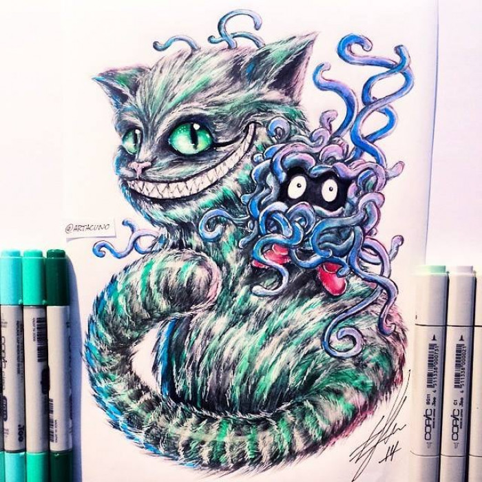 15. Cheshire Cat and Tangela