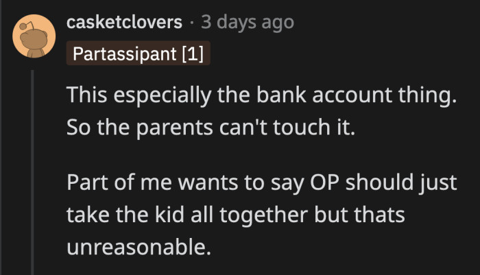 He may not be his kid, but Joe needs an adult to be there for him because his parents are too preoccupied