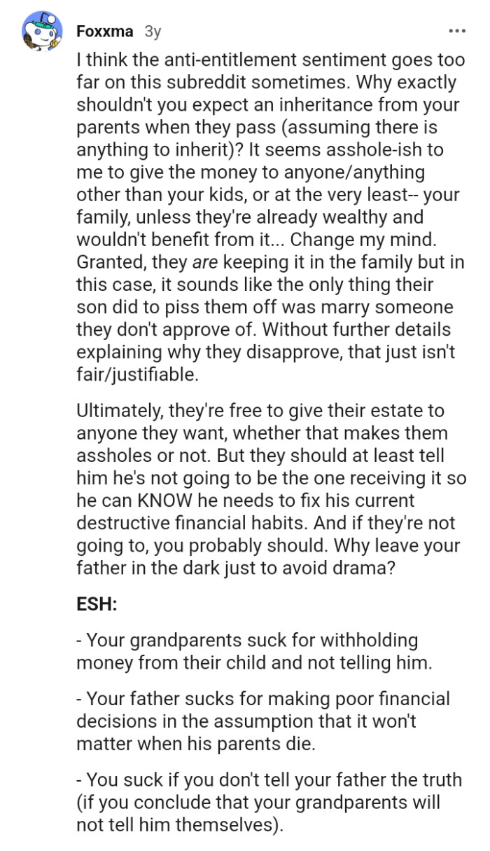 They're already wealthy and wouldn't benefit from it