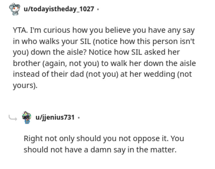 Her SIL Asked Her Husband, Not the OP