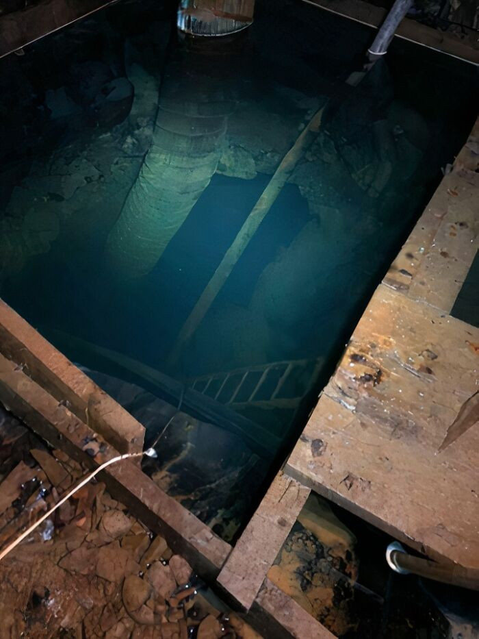 "A Flooded, Abandoned Mineshaft"