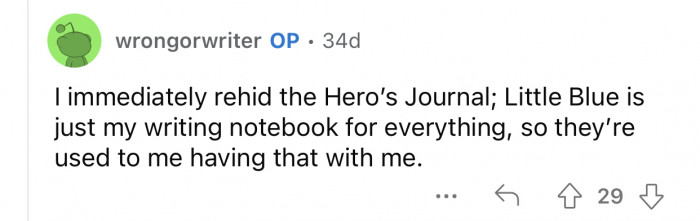 OP already took the necessary precautions to protect her journals.