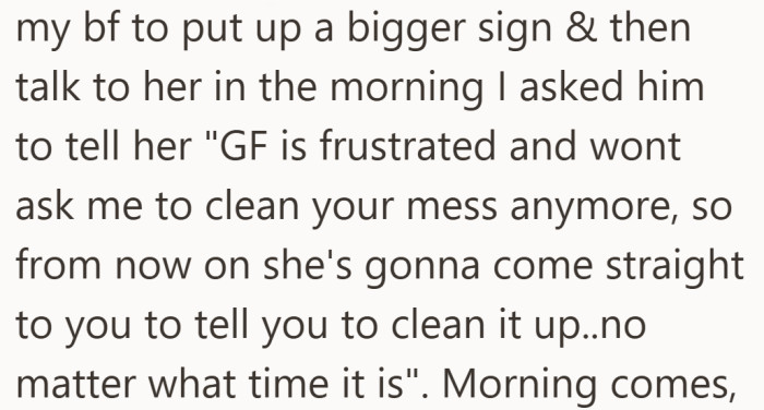 The sign got bigger, the message got clearer, and the tension officially escalated.