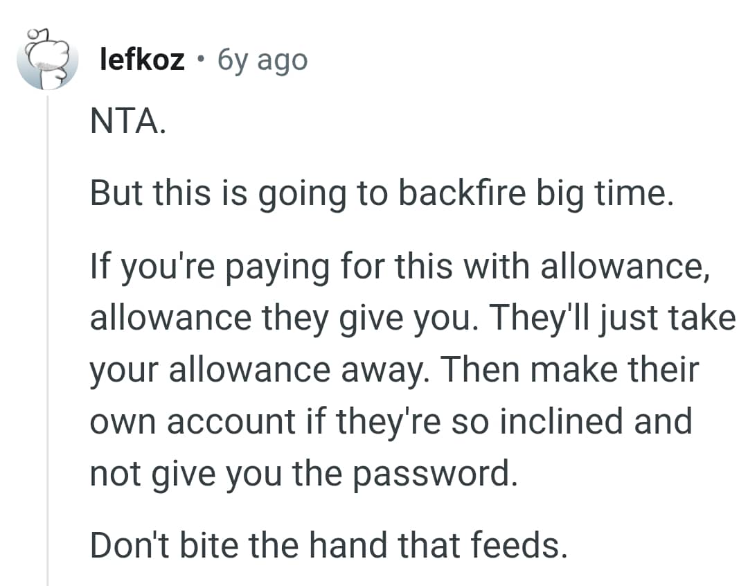 Let's head into the comments section and find out what other Redditors have to say about OP's story