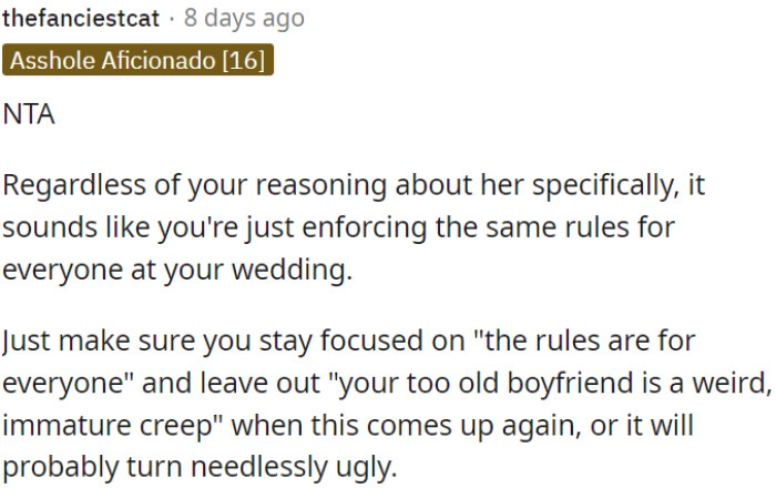 OP should stick to the 