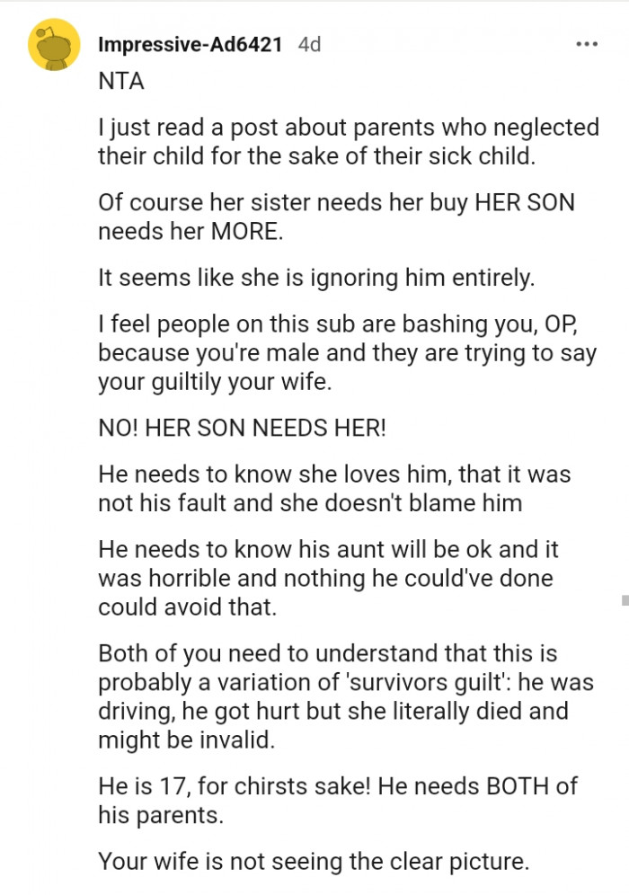 It seems she's ignoring him entirely