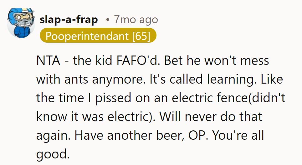 Don't Mess with Nature. Cheers to Learning Experiences!