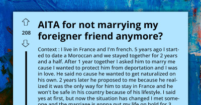 Woman Pressured By Friends To Enter Sham Marriage With Ex-BF To Help Him Obtain Citizenship