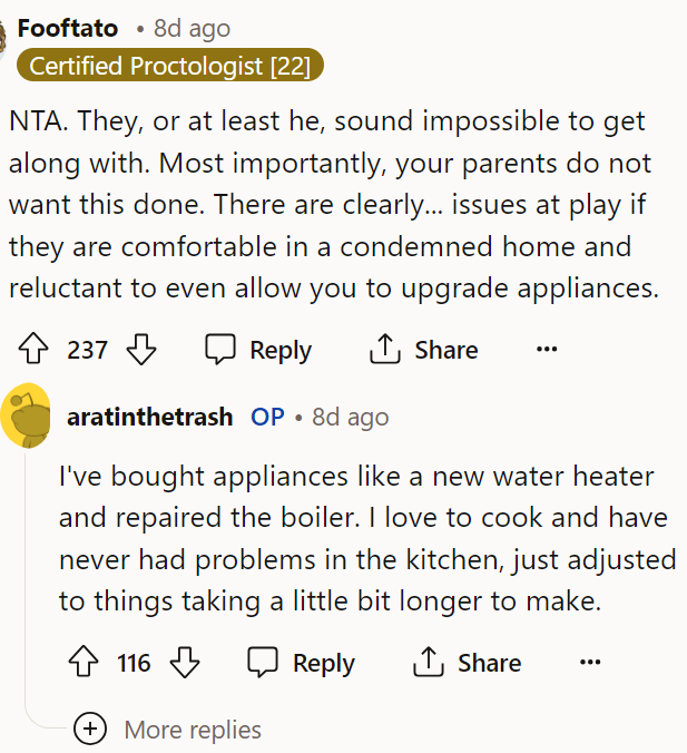 He does sound impossible to get along with, so we really don't blame her for feeling the way she does.