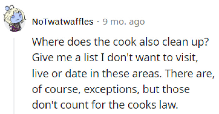 The cook's law