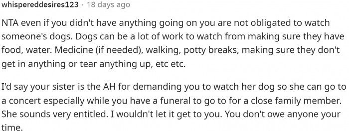 Yes, her sister is most definitely the AH in this situation. I think everyone will agree on this and definitely would have done the same thing that she did.