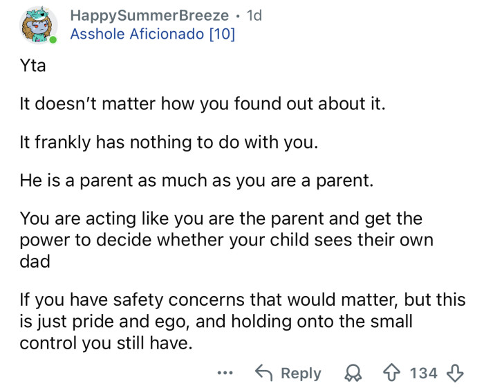 It has nothing to do with you!