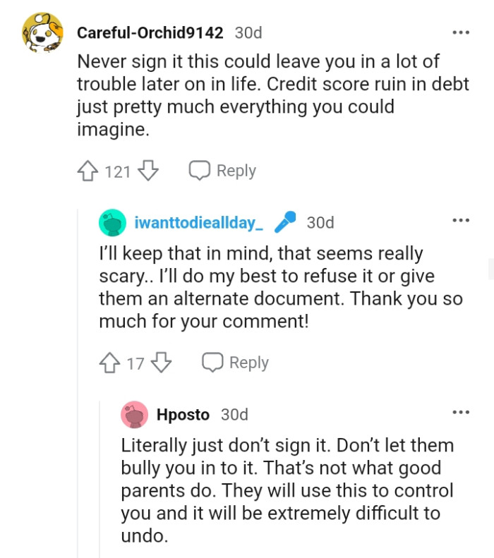 This could leave the OP in trouble