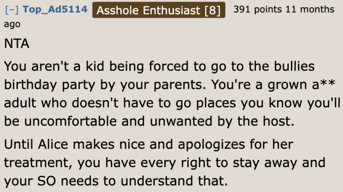 The OP has every right to protect her well-being. And that means not attending events where the husband's unpleasant friend is present.