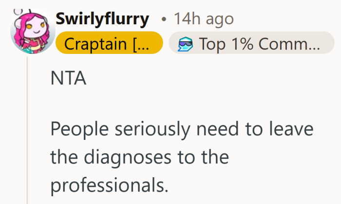There is a difference between relating to someone and trying to define them.