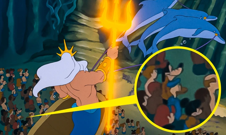 9. In a playful nod to Disney's interconnected universe, keen-eyed viewers may spot cameos by two iconic characters, Goofy and Mickey Mouse, in