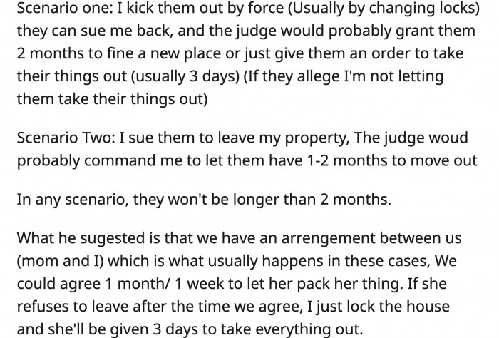 Whichever course of action OP chooses, he is the rightful legal owner of his home.