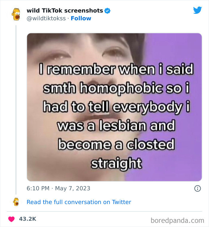 49. Being homophobic