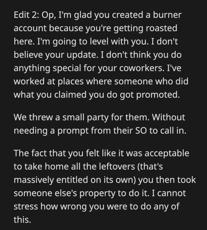 How did it feel to be at a party you forced your co-workers to plan for you?