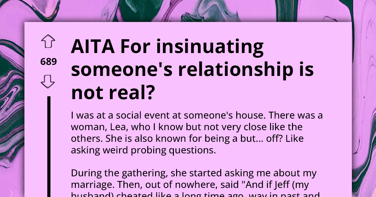 Woman Reacts Strongly To Inappropriate Relationship Question, Finds Out Later That The Person Who Asked Her Went Through The Same Thing