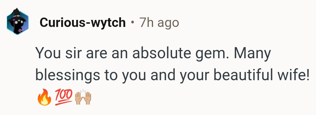 This Redditor is super happy with and for the OP