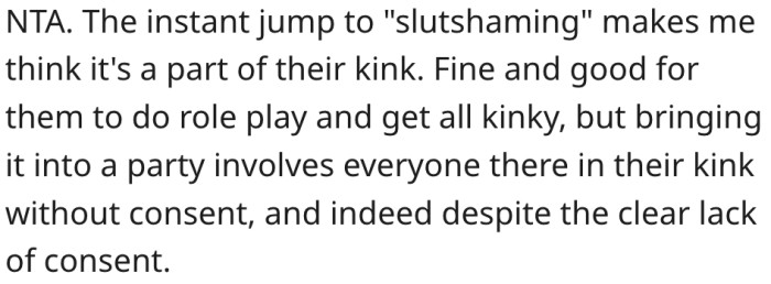 3. Kinks are fine, but only in private settings.