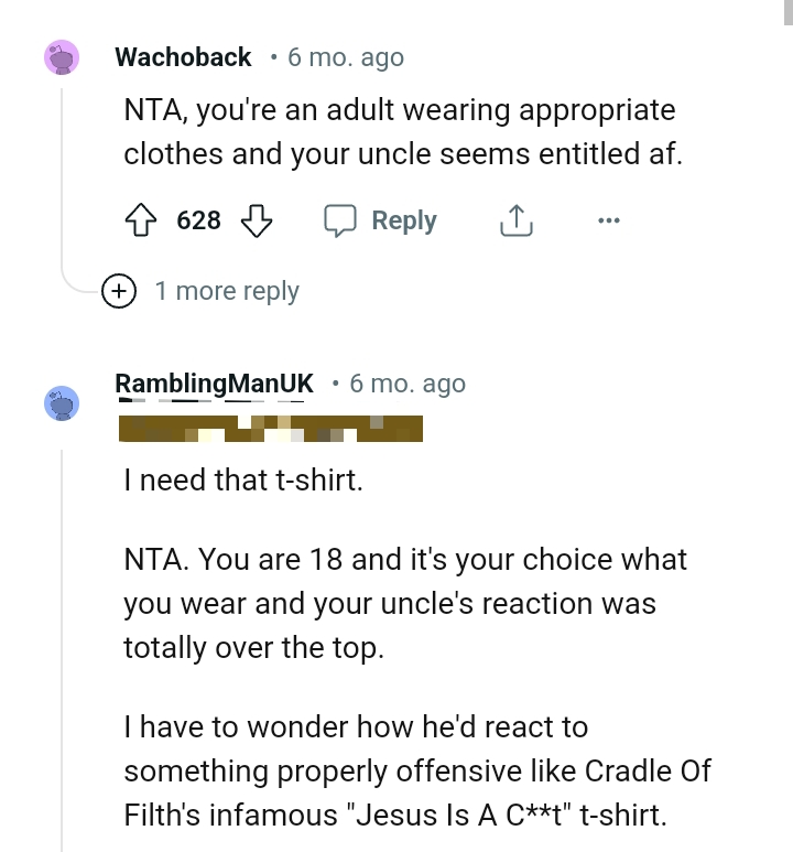 The OP's an Adult Wearing Appropriate Clothes