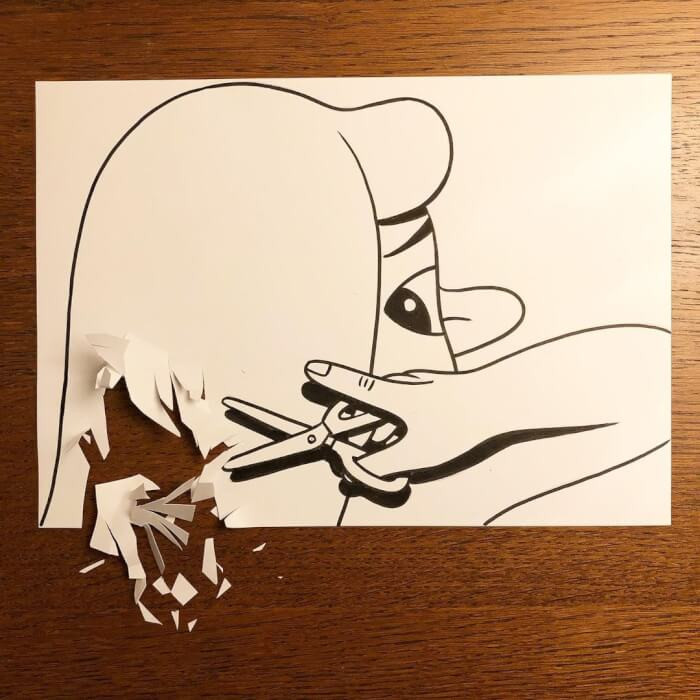 21. DIY haircut... It's lovely to see.