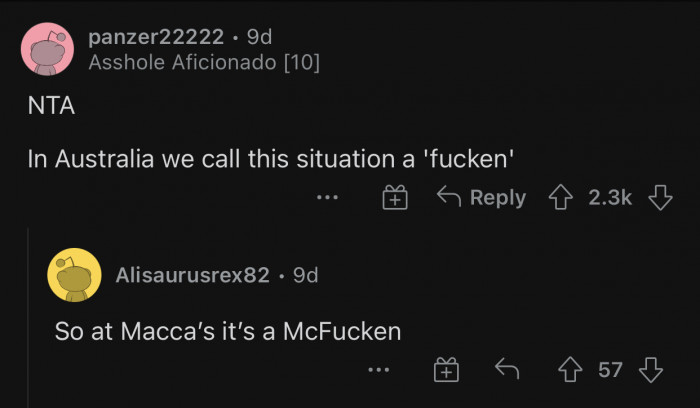 Australian slang never disappoints.