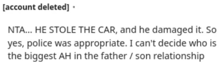 Calling the authorities was the right move.