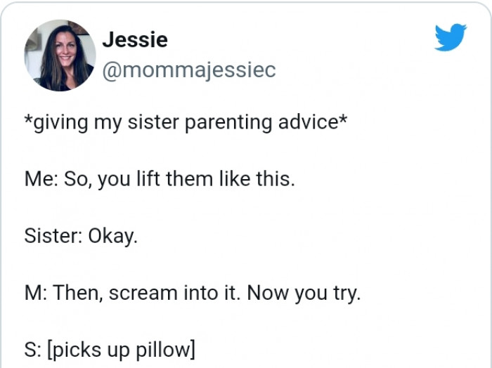 15. Now here's this mom with her sugar-coated advice, which you should run away from