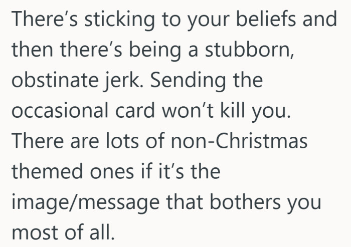 Compromise can be as small as swapping in a neutral card.