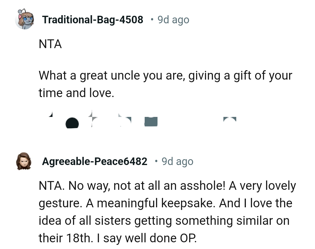 Giving a gift of time and love